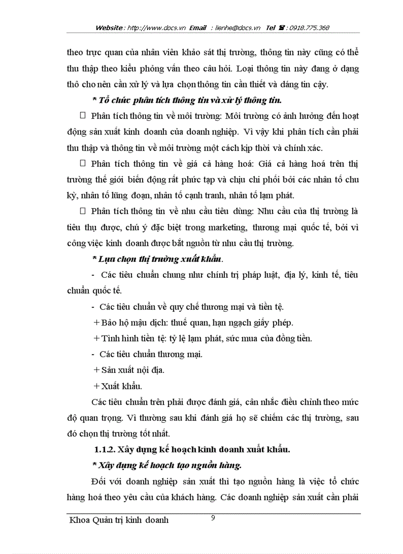 image for page Một số giải pháp nhằm thúc đẩy hoạt động xuất khẩu hàng may mặc tại Công ty cổ phần May Lê Trực