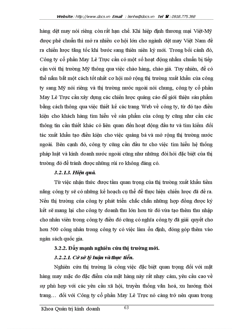 image for page Một số giải pháp nhằm thúc đẩy hoạt động xuất khẩu hàng may mặc tại Công ty cổ phần May Lê Trực