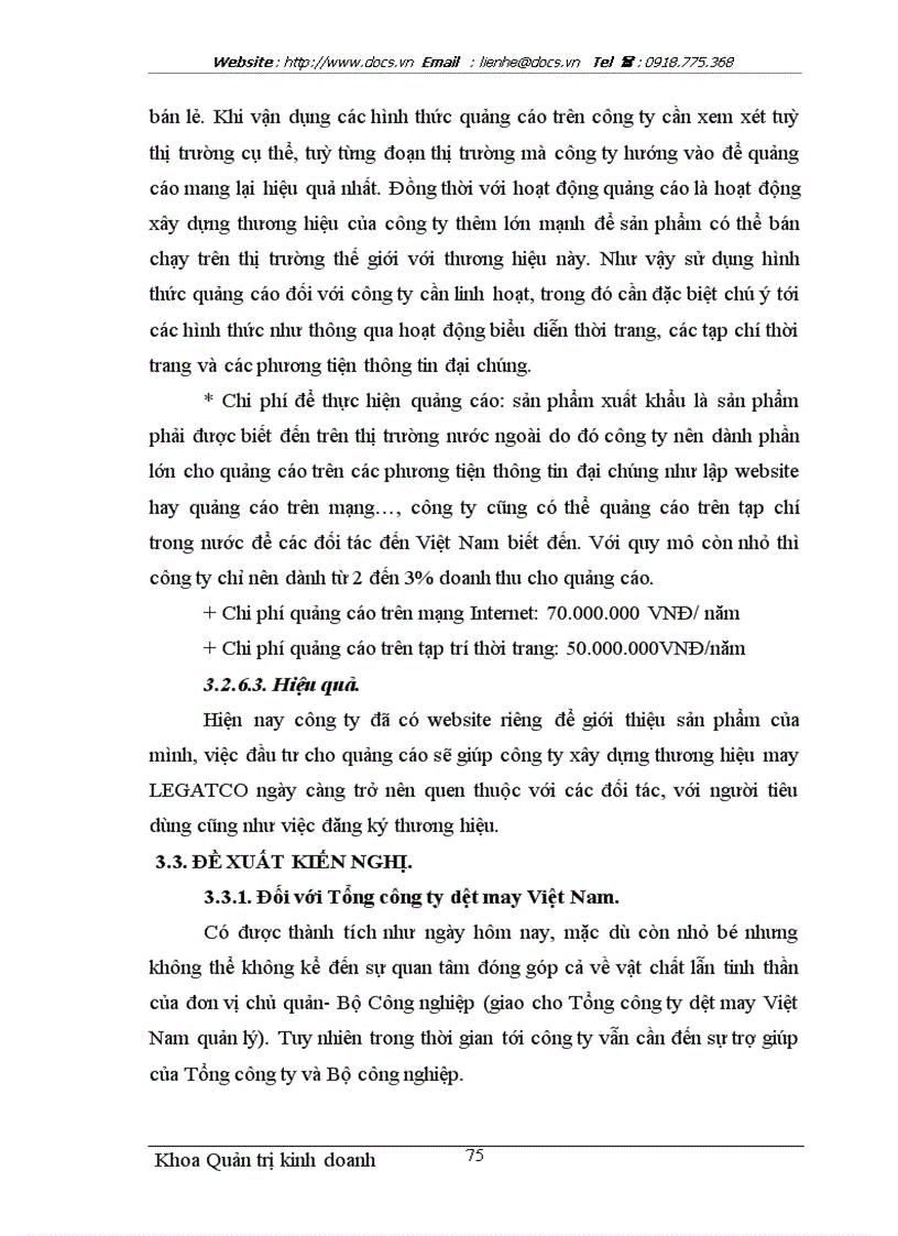 image for page Một số giải pháp nhằm thúc đẩy hoạt động xuất khẩu hàng may mặc tại Công ty cổ phần May Lê Trực