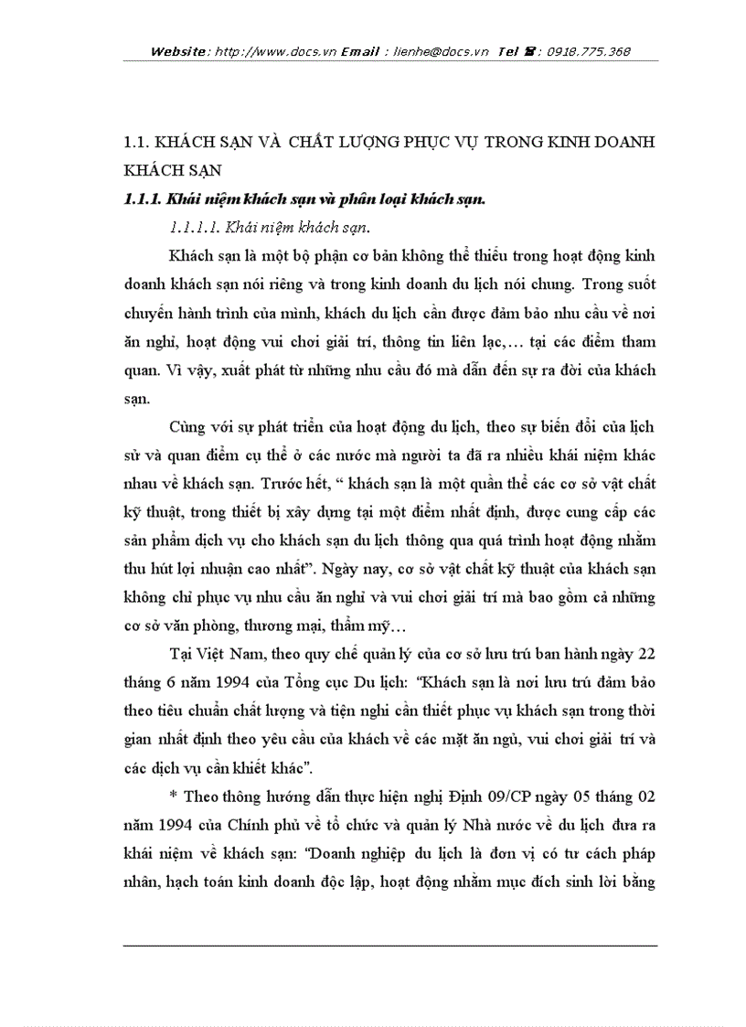 image for page Chất lượng phục vụ phương hướng và biện pháp nâng cao chất lượng phục vụ tại công ty khách sạn du lịch kim liên