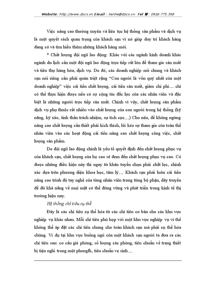 image for page Chất lượng phục vụ phương hướng và biện pháp nâng cao chất lượng phục vụ tại công ty khách sạn du lịch kim liên