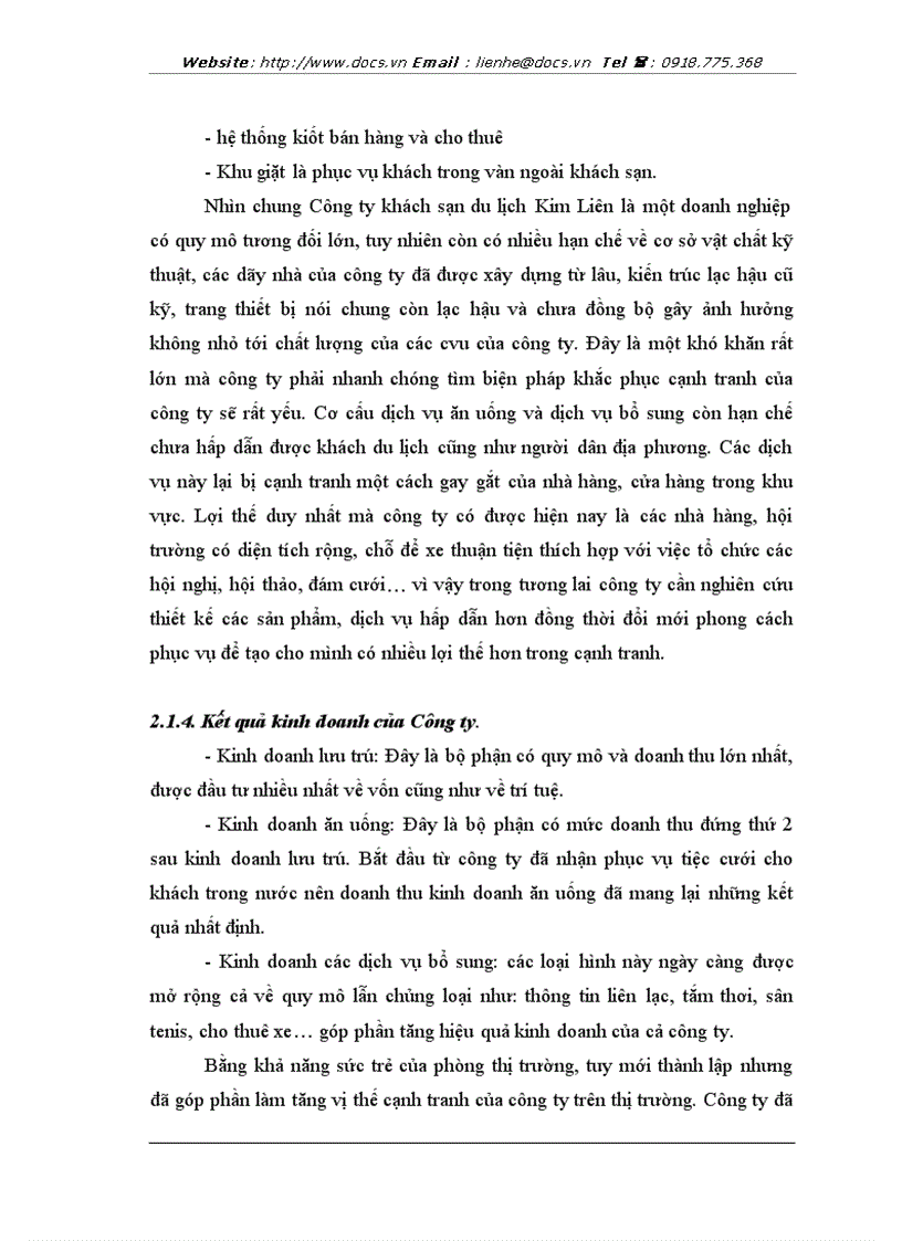 image for page Chất lượng phục vụ phương hướng và biện pháp nâng cao chất lượng phục vụ tại công ty khách sạn du lịch kim liên