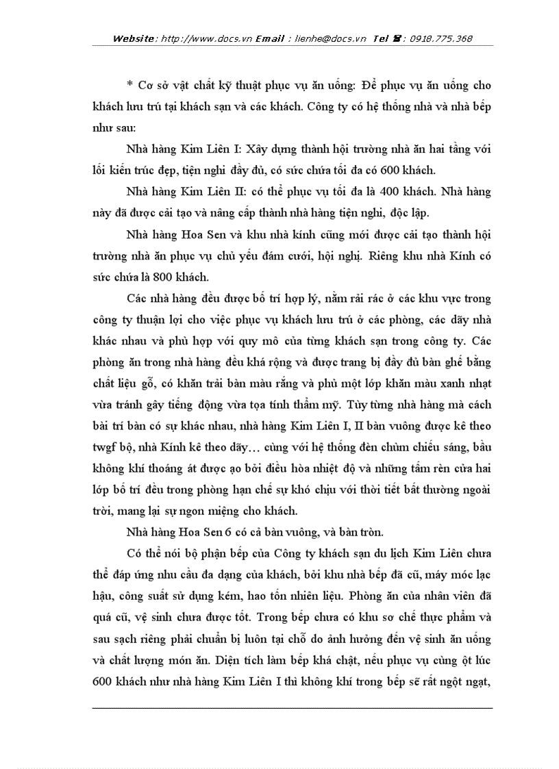 image for page Chất lượng phục vụ phương hướng và biện pháp nâng cao chất lượng phục vụ tại công ty khách sạn du lịch kim liên