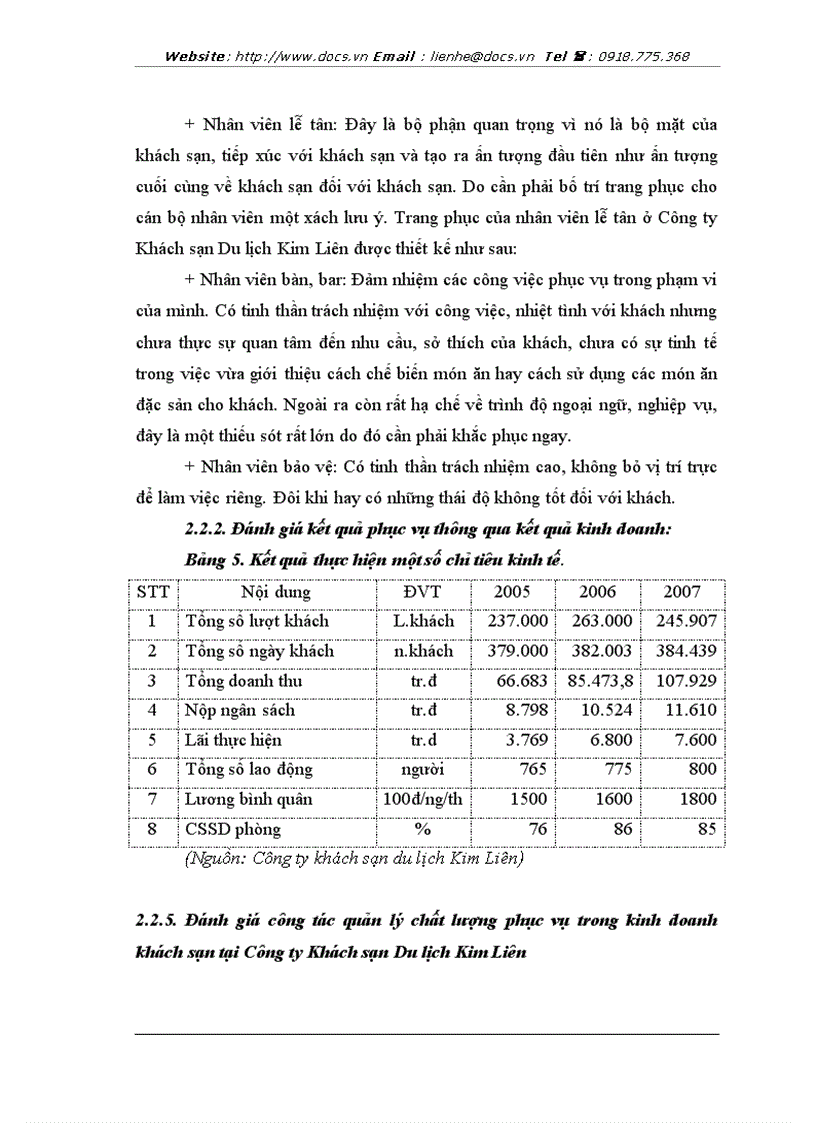 image for page Chất lượng phục vụ phương hướng và biện pháp nâng cao chất lượng phục vụ tại công ty khách sạn du lịch kim liên