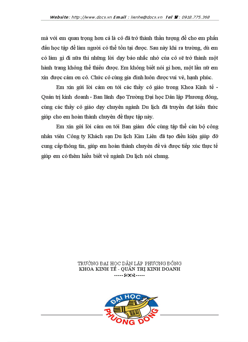 image for page Chất lượng phục vụ phương hướng và biện pháp nâng cao chất lượng phục vụ tại công ty khách sạn du lịch kim liên