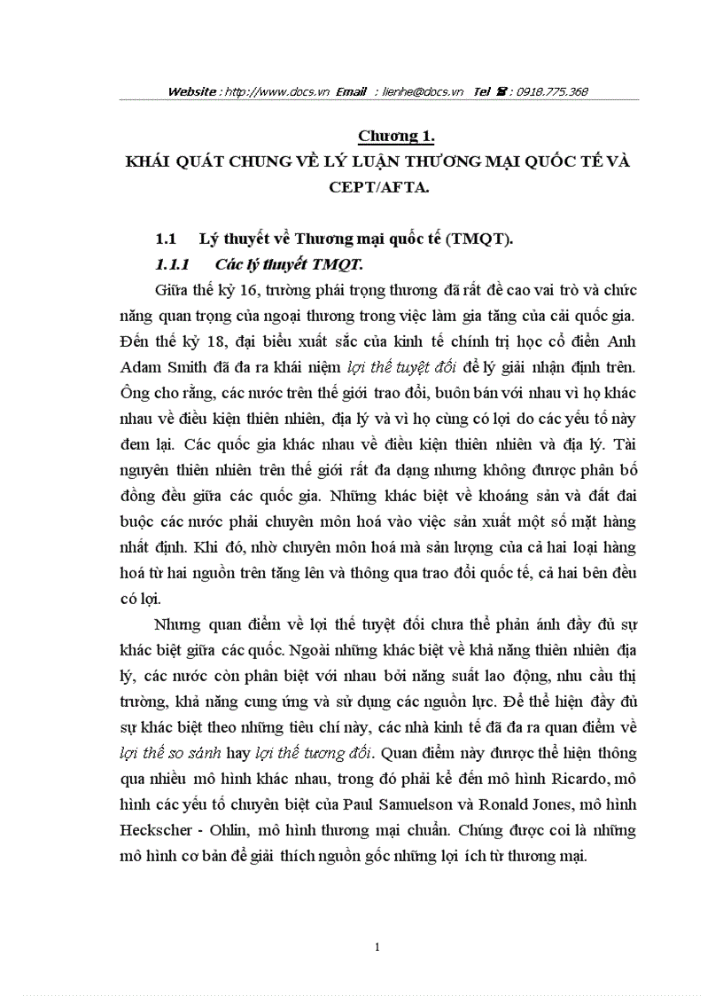 image for page Lý luận thương mại quốc tế và cept afta