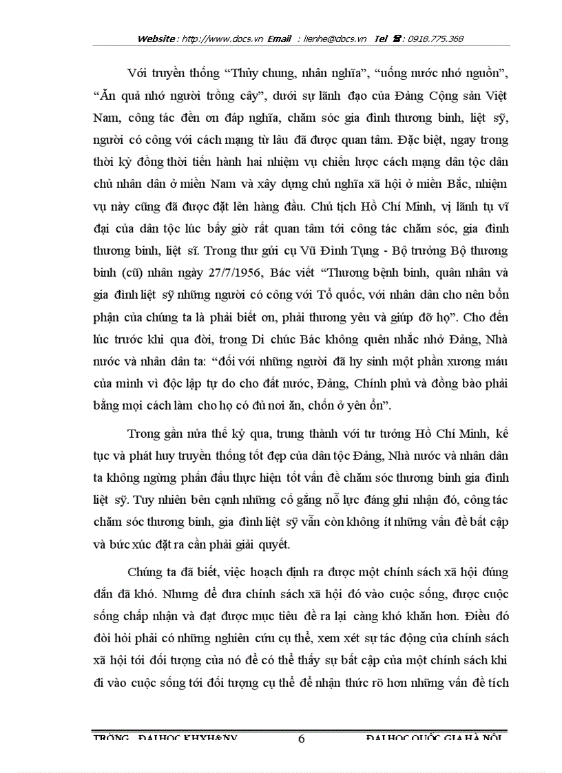 image for page Sự tác động của chính sách xã hội đối với gia đình thương binh liệt sĩ trong thời kỳ kinh tế thị trường hiện nay