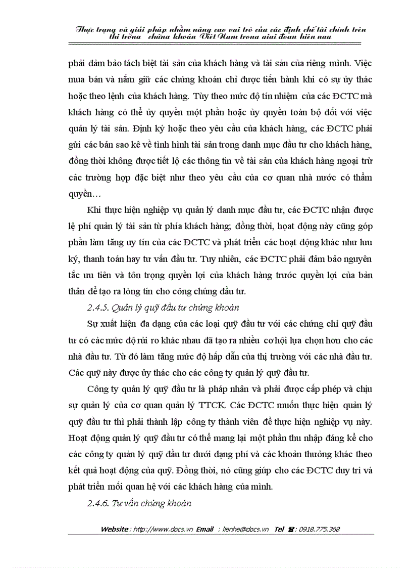 image for page Thực trạng và và giải pháp nhằm nâng cao vai trò của các định chế tài chính trên thị trường chứng khoán Việt Nam trong giai đoạn hiện nay