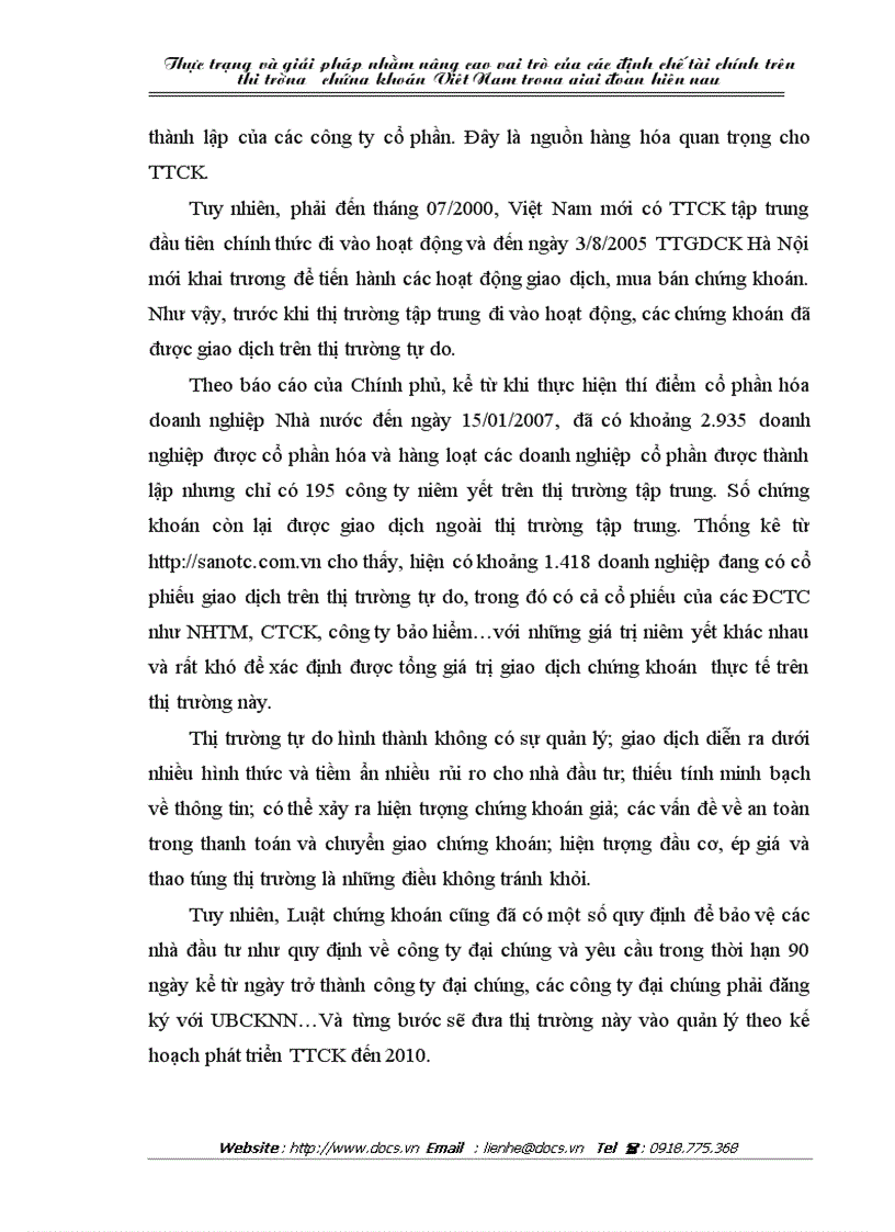 image for page Thực trạng và và giải pháp nhằm nâng cao vai trò của các định chế tài chính trên thị trường chứng khoán Việt Nam trong giai đoạn hiện nay