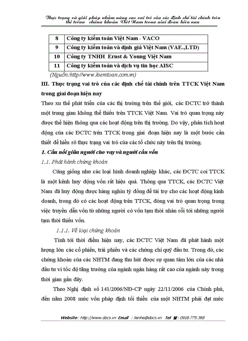image for page Thực trạng và và giải pháp nhằm nâng cao vai trò của các định chế tài chính trên thị trường chứng khoán Việt Nam trong giai đoạn hiện nay