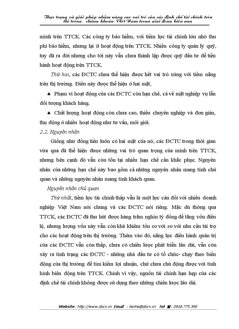 image for page Thực trạng và và giải pháp nhằm nâng cao vai trò của các định chế tài chính trên thị trường chứng khoán Việt Nam trong giai đoạn hiện nay