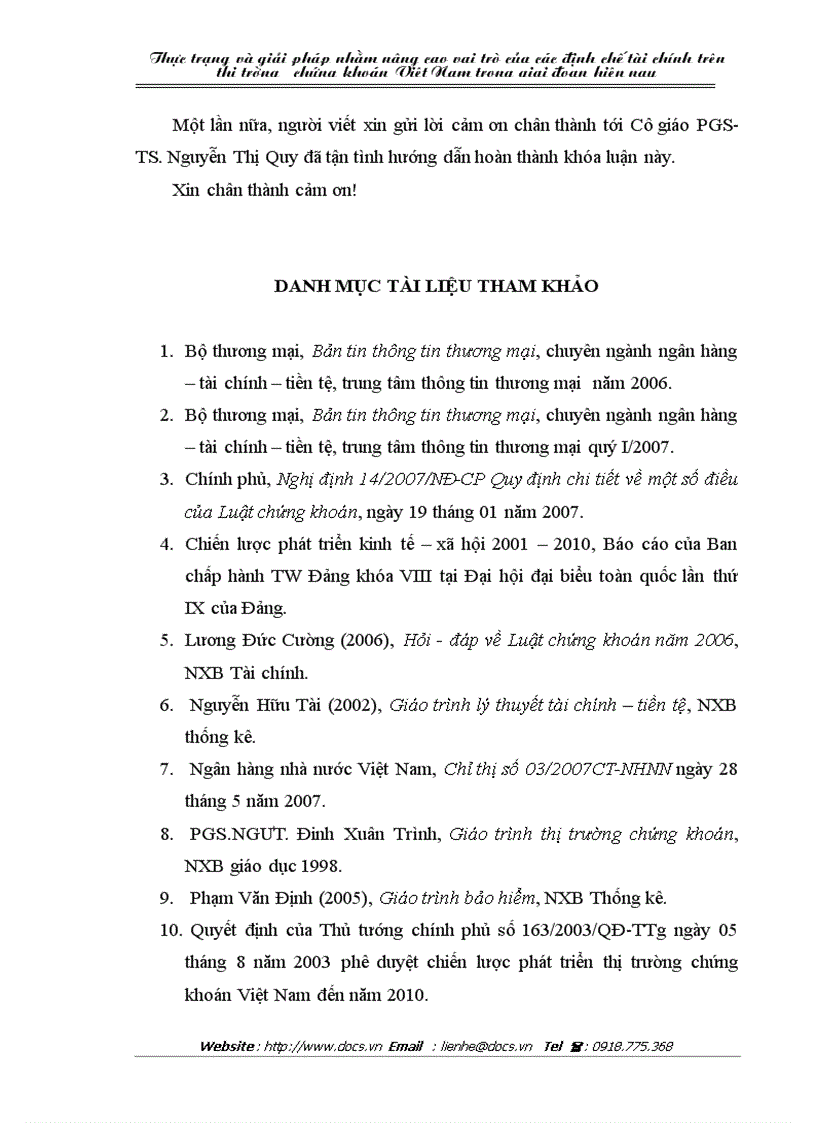image for page Thực trạng và và giải pháp nhằm nâng cao vai trò của các định chế tài chính trên thị trường chứng khoán Việt Nam trong giai đoạn hiện nay