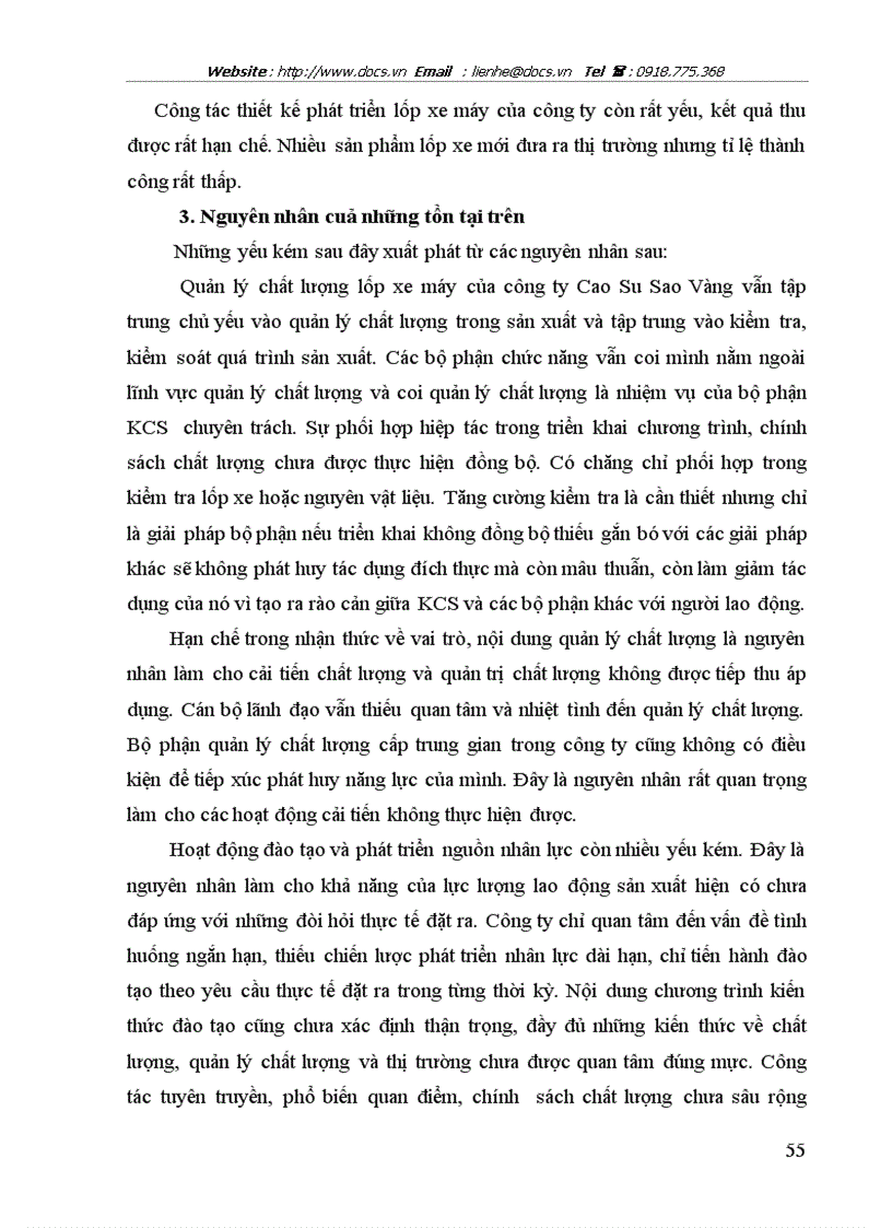 image for page Chất lượng sản phẩm và quản trị chất lượng sản phẩm tại Công ty Cao Su Sao Vàng