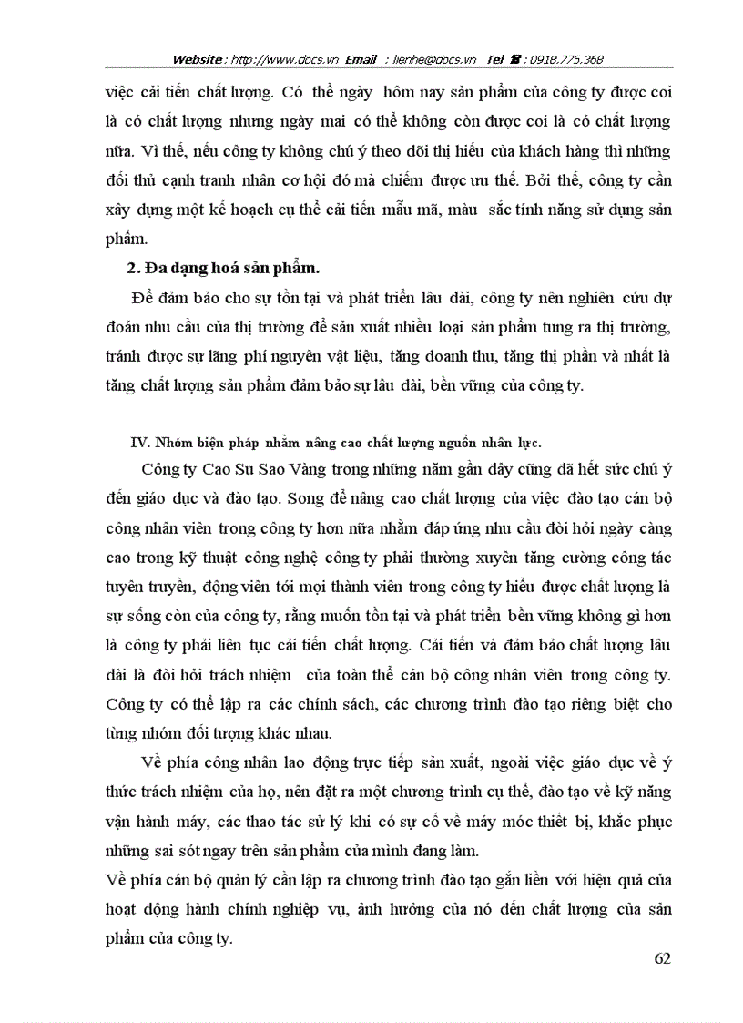 image for page Chất lượng sản phẩm và quản trị chất lượng sản phẩm tại Công ty Cao Su Sao Vàng