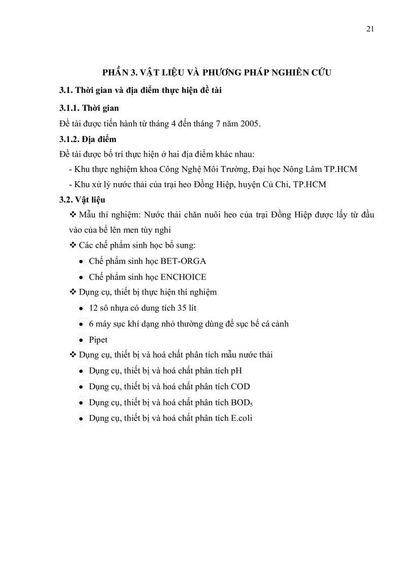 image for page Thử nghiệm bổ sung chế phẩm sinh học trong mô hình xử lý nước thải chăn nuôi của trại heo đồng hiệp