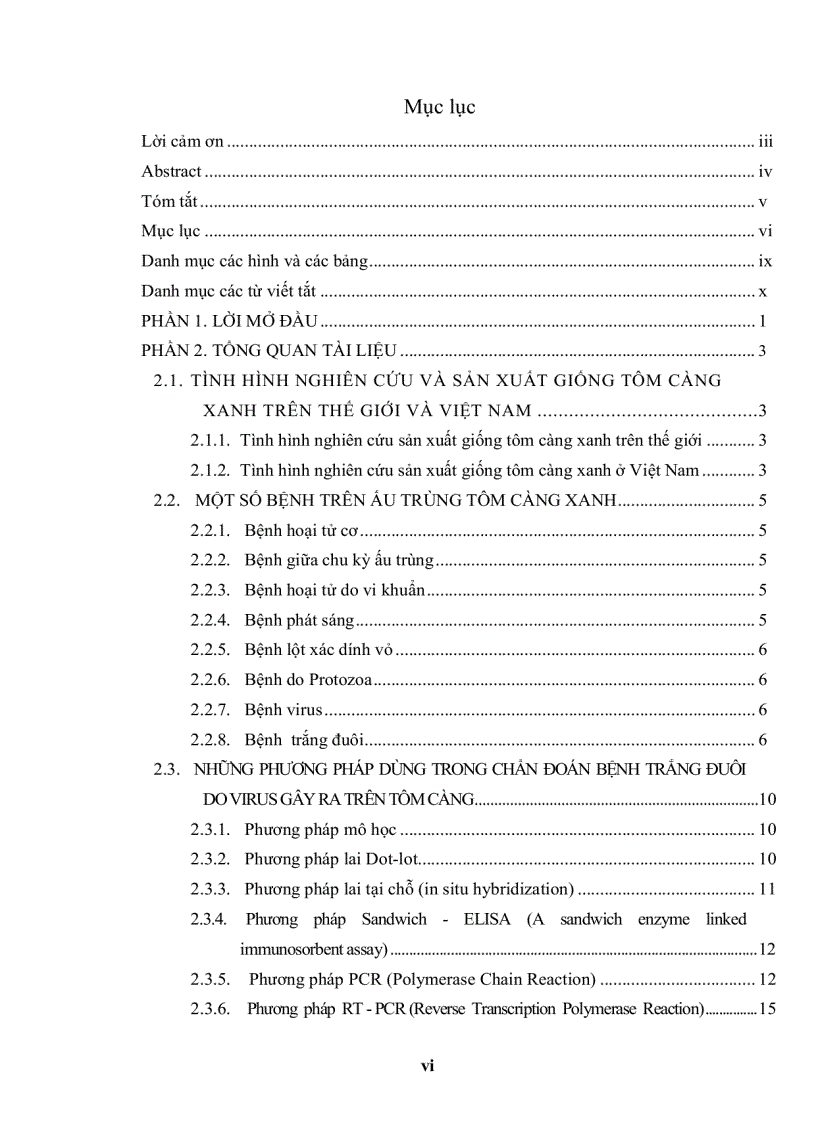 image for page ỨNG DỤNG KỸ THUẬT RT PCR XÁC ĐỊNH Macrobrachium rosenbergii NODAVIRUS MrNV VÀ EXTRA SMALL VIRUS XSV TRÊN TÔM CÀNG XANH Macrobrachium rosenbergii