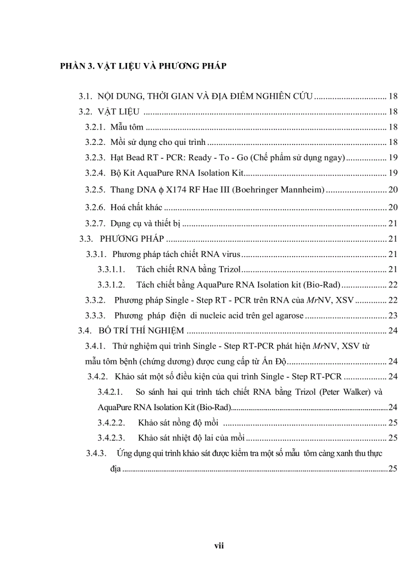 image for page ỨNG DỤNG KỸ THUẬT RT PCR XÁC ĐỊNH Macrobrachium rosenbergii NODAVIRUS MrNV VÀ EXTRA SMALL VIRUS XSV TRÊN TÔM CÀNG XANH Macrobrachium rosenbergii