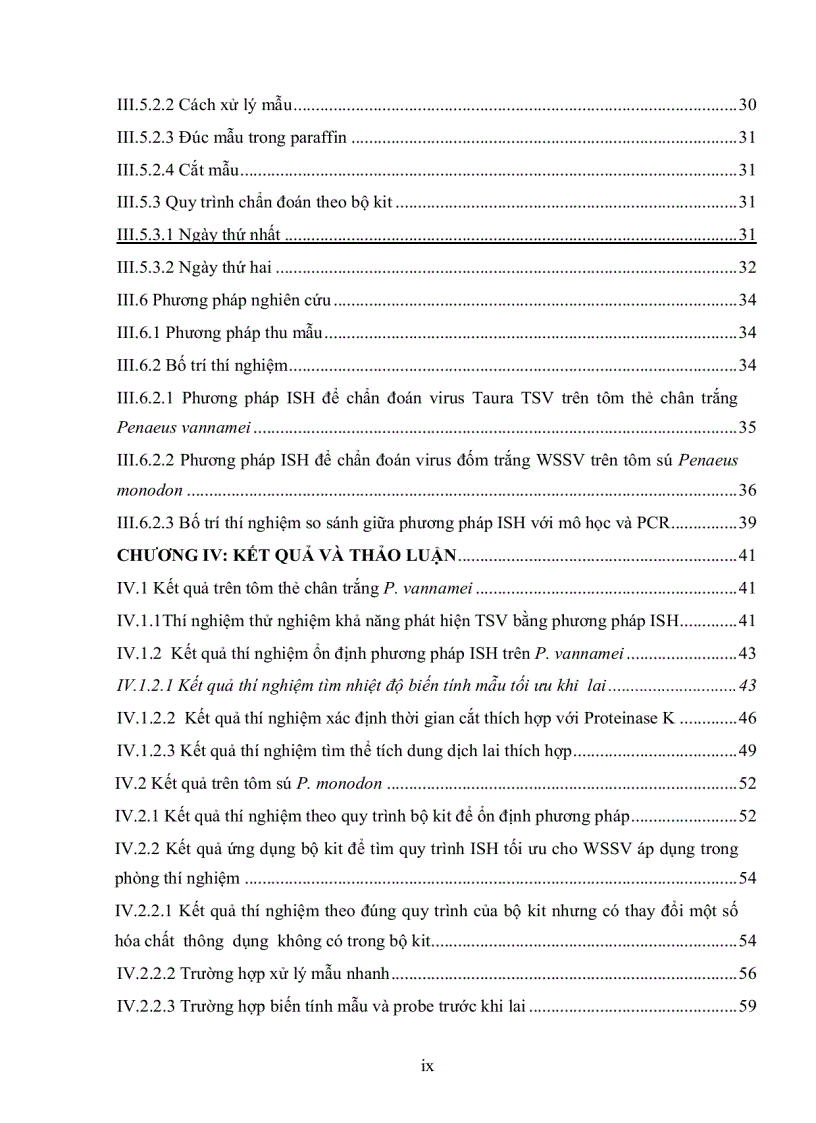 image for page ỨNG DỤNG PHƯƠNG PHÁP IN SITU HYBRIDIZATION ĐỂ CHẨN ĐOÁN MẦM BỆNH WSSV White Spot Syndrome Virus TRÊN TÔM SÚ Penaeus monodon VÀ TSV Taura Syndrome