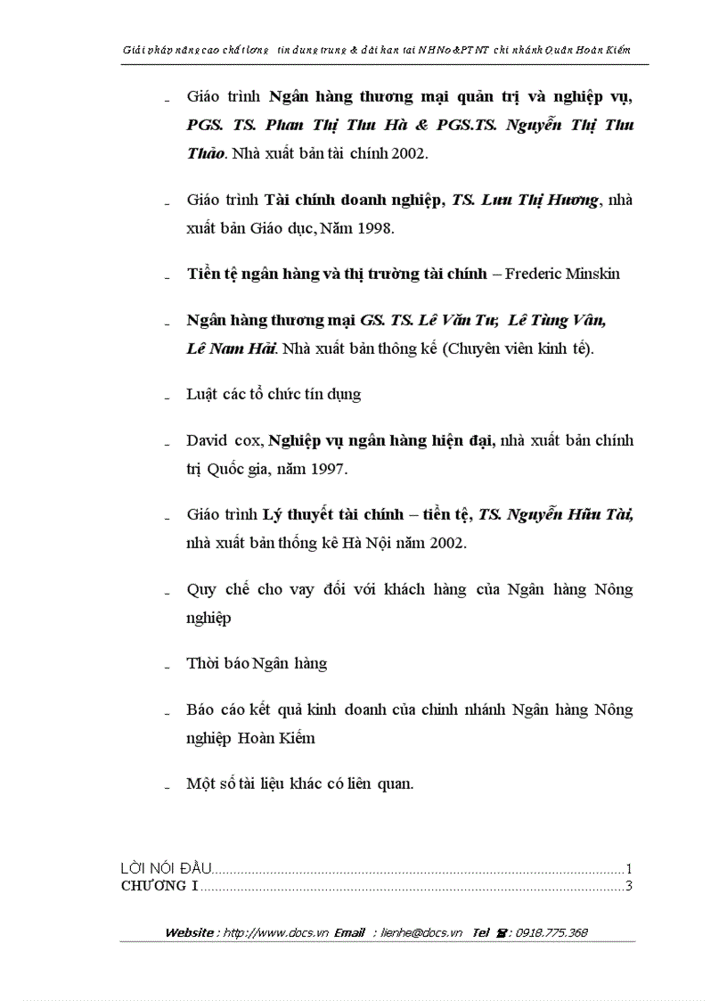 image for page Giải pháp nâng cao chất lượng tín dụng trung và dài hạn tại NHNo PTNT chi nhánh Quận Hoàn Kiếm