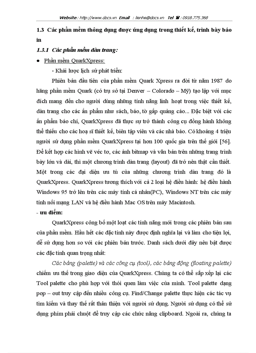 image for page Khả năng ứng dụng các phần mềm máy tính trong thiết kế trình bày báo in ở nước ta hiện nay