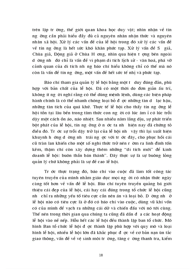 image for page Báo chí trong việc bảo vệ phát huy những giá trị truyền thống tốt đẹp và chống tiêu cực trong lễ hội chùa hương