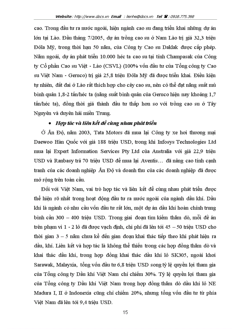 image for page Tình hình đầu tư ra nước ngoài của các doanh nghiệp Việt Nam trong thời gian qua