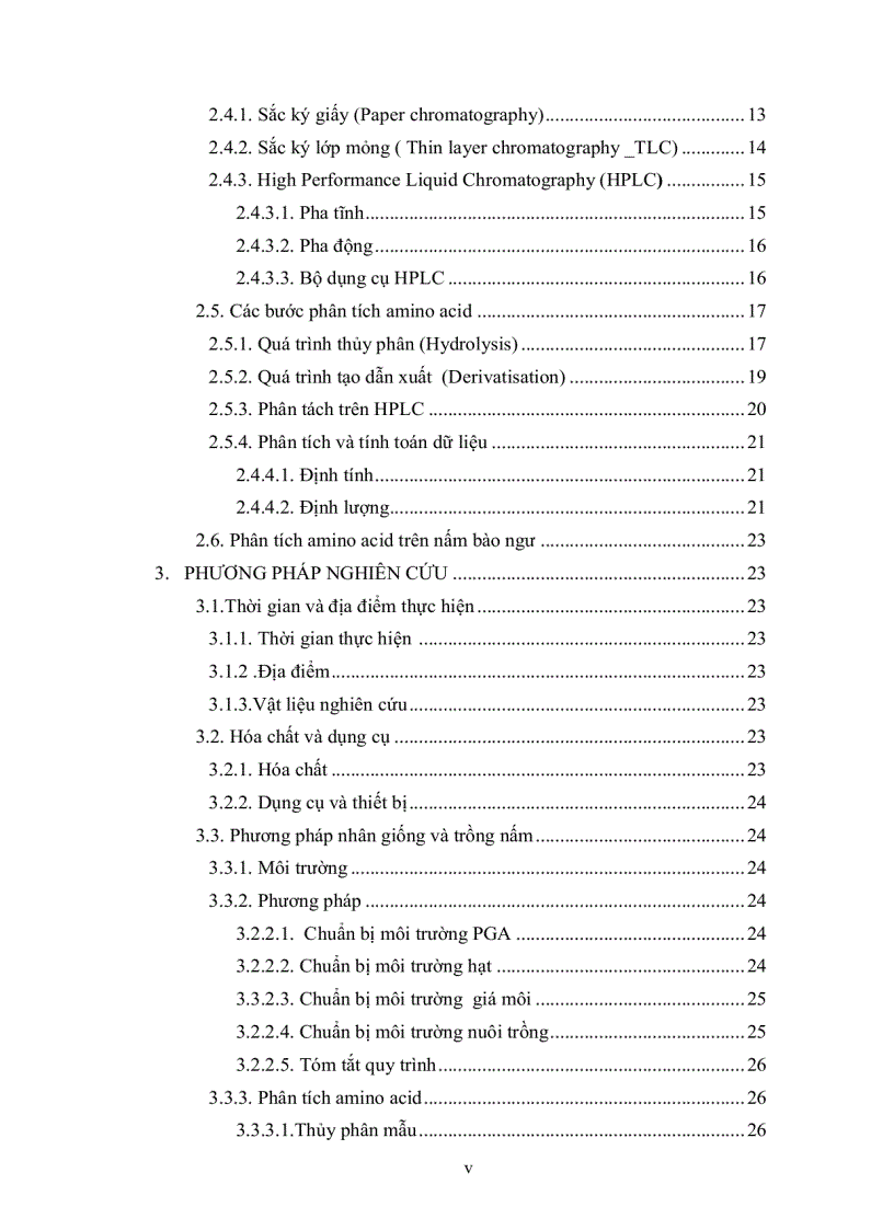 image for page Nuôi trồng và xác định thành phẩn amino acid của một số loài nấm bào ngư bằng kỹ thuật sắc ký lỏng cao áp hplc