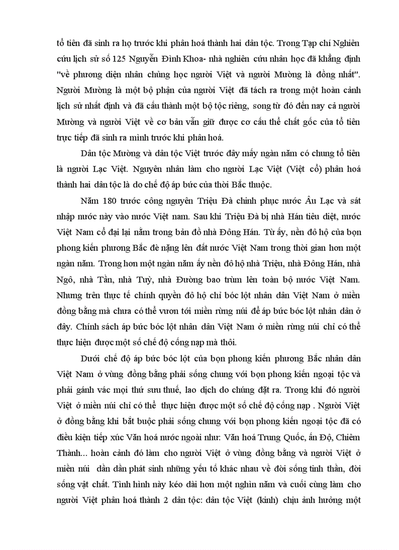 image for page Tiềm năng văn hoá Mường với việc phát triển du lịch của tỉnh Hoà Bình