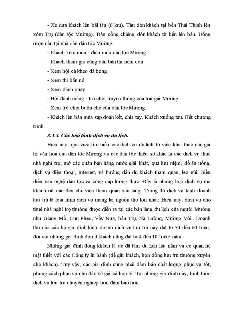 image for page Tiềm năng văn hoá Mường với việc phát triển du lịch của tỉnh Hoà Bình