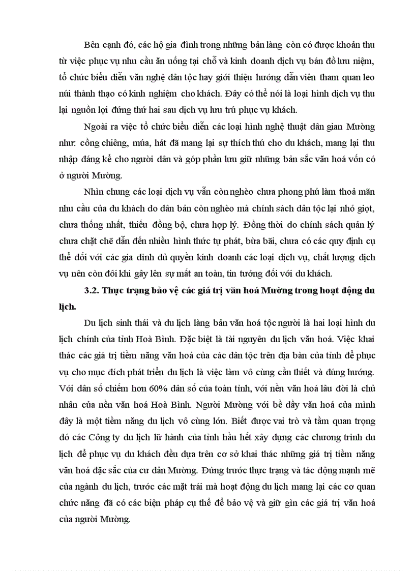 image for page Tiềm năng văn hoá Mường với việc phát triển du lịch của tỉnh Hoà Bình