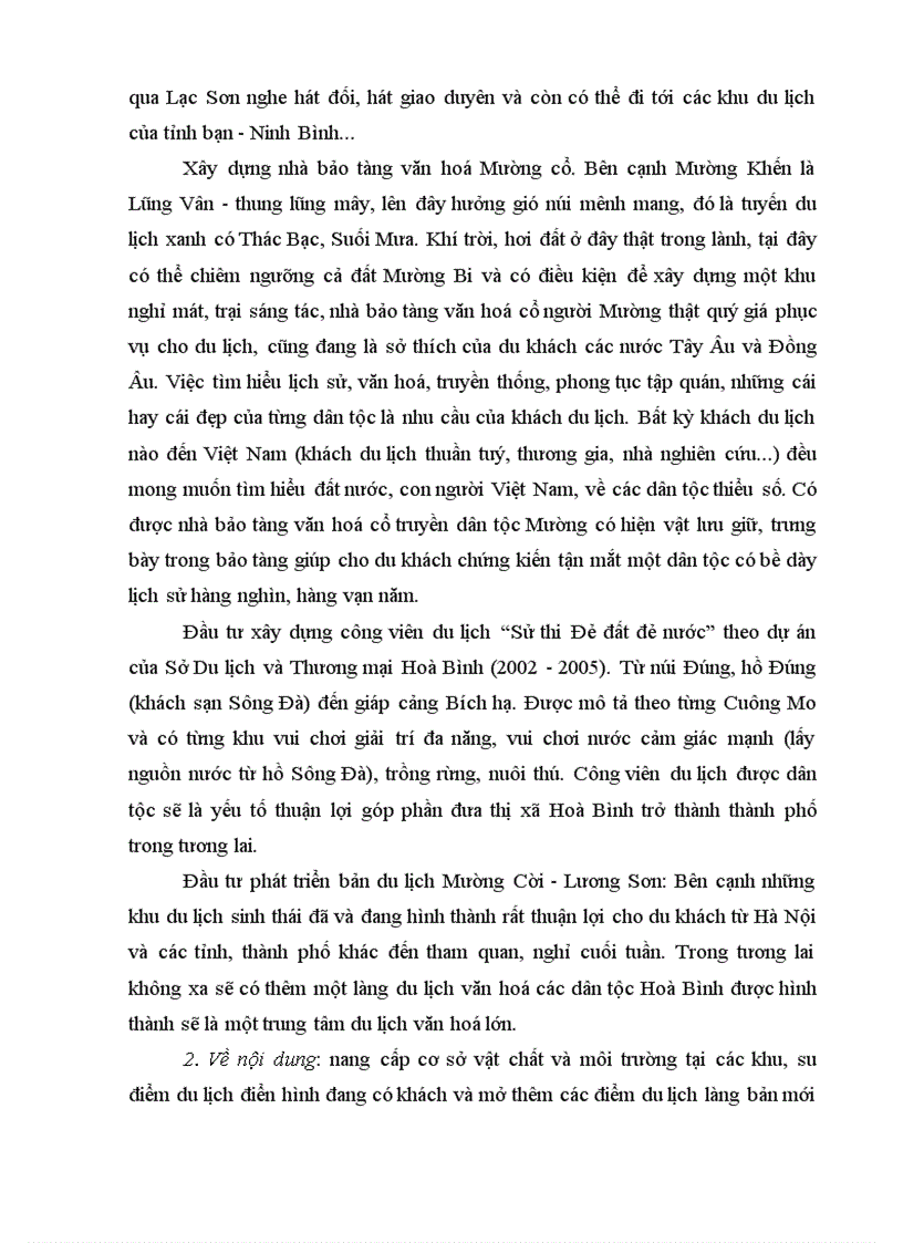 image for page Tiềm năng văn hoá Mường với việc phát triển du lịch của tỉnh Hoà Bình