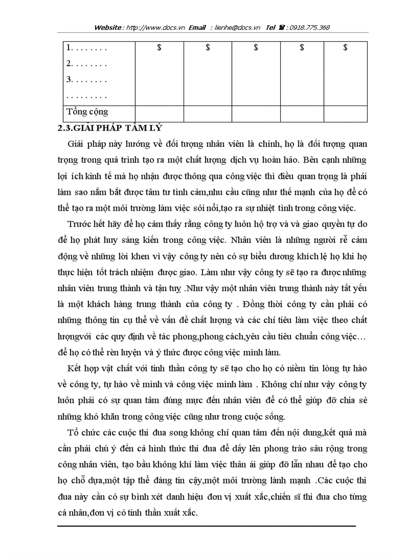 image for page Một số kiến nghị nhằn hoàn thiện chất lượng dịch vụ và tiến tới áp dụng hệ thống TQM tại công ty khách sạn du lịch Kim Liên