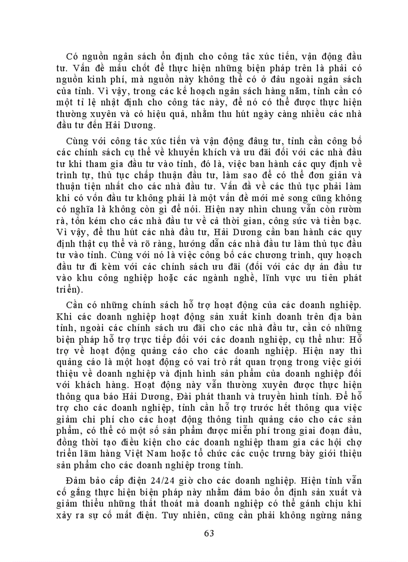 image for page Một số giải pháp nhằm tăng cường thu hút vốn đầu tư vào Hải Dương