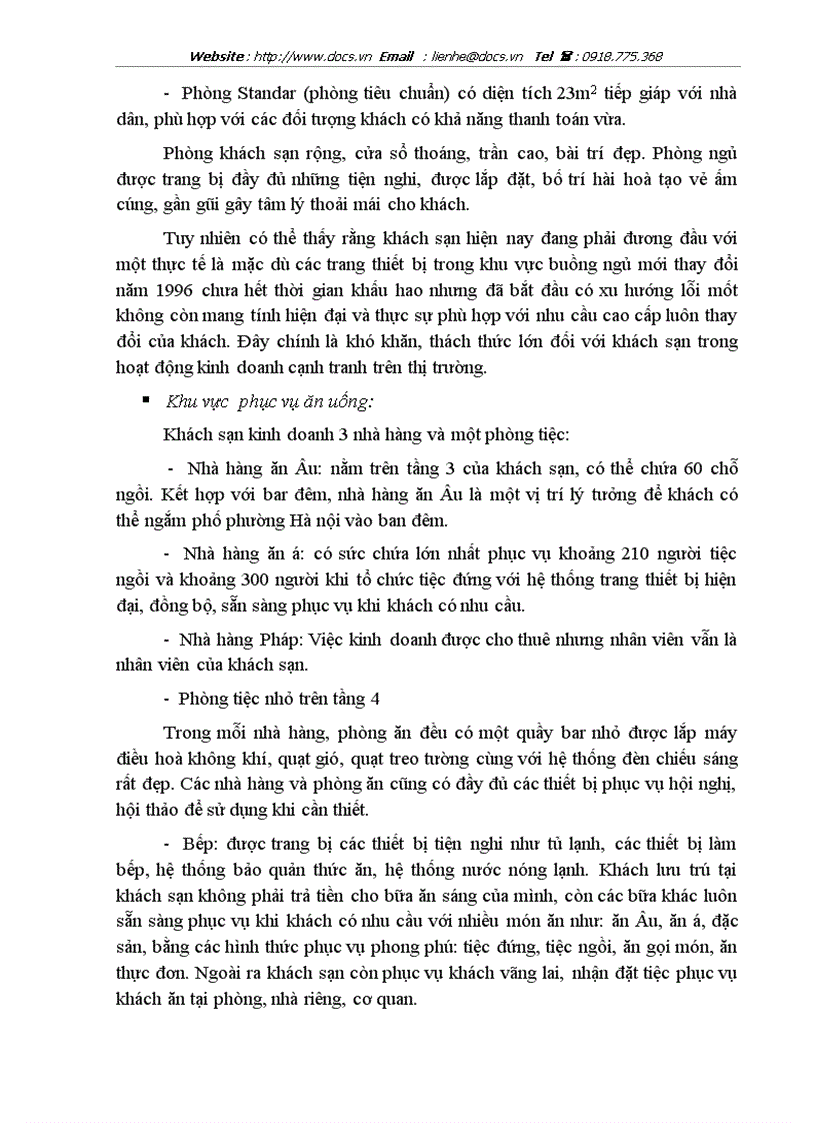 image for page Vận dụng một số phương pháp thống kê phân tích biến động doanh thu tại khách sạn Hoà Bình