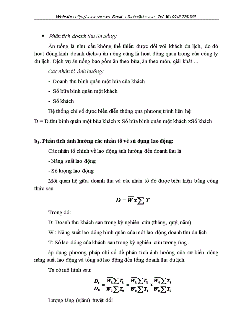 image for page Vận dụng một số phương pháp thống kê phân tích biến động doanh thu tại khách sạn Hoà Bình