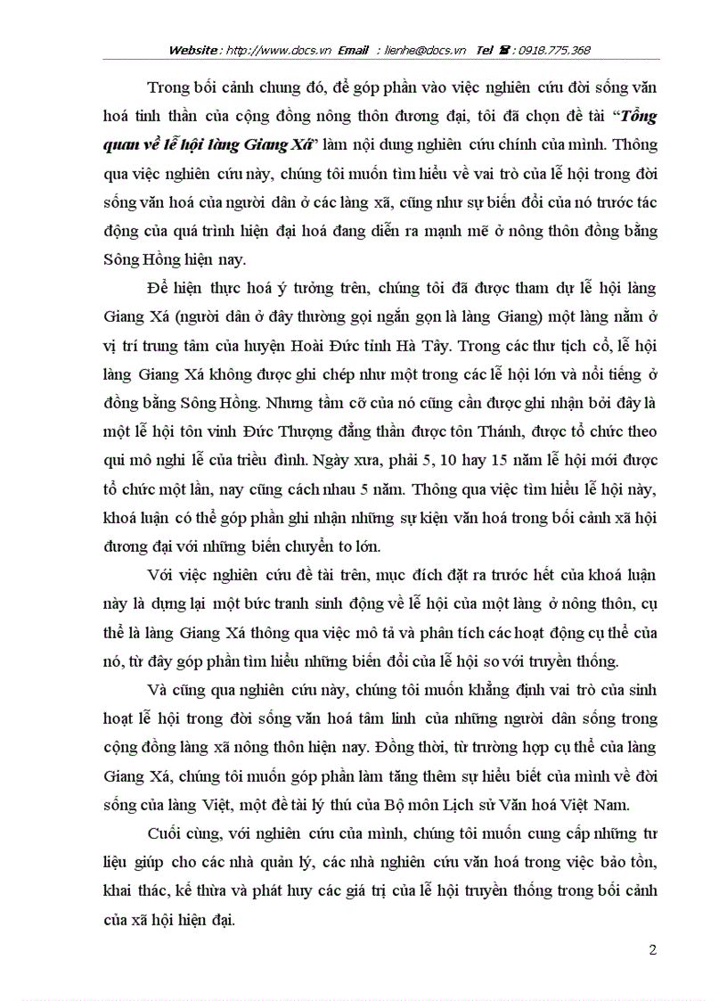 image for page Tổng quan về lễ hội làng Giang Xá