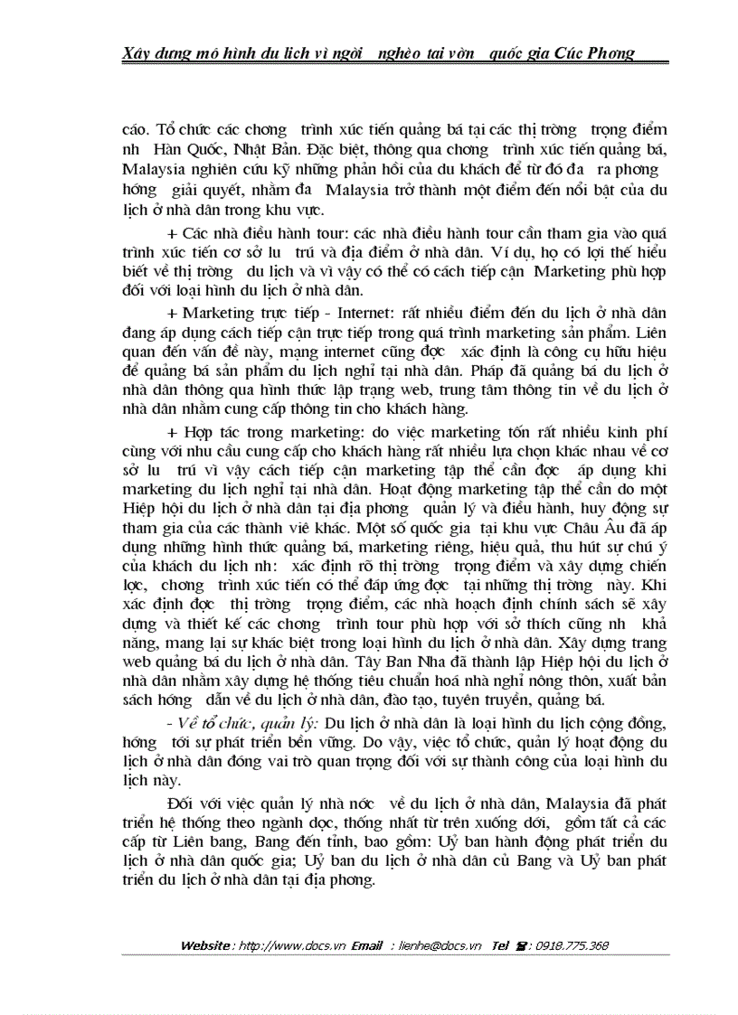 image for page Mô hình du lịch vì người nghèo tại vườn quốc gia Cúc Phương