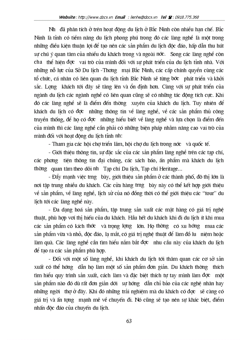 image for page Khai thác làng nghề phục vụ mục đích du lịch ở tỉnh Bắc Ninh
