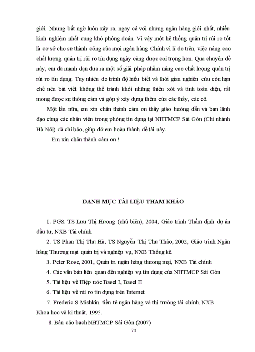 image for page Nâng cao chất lượng quản trị rủi ro tín dụng tại Ngân hàng thương mại cổ phần Sài Gòn