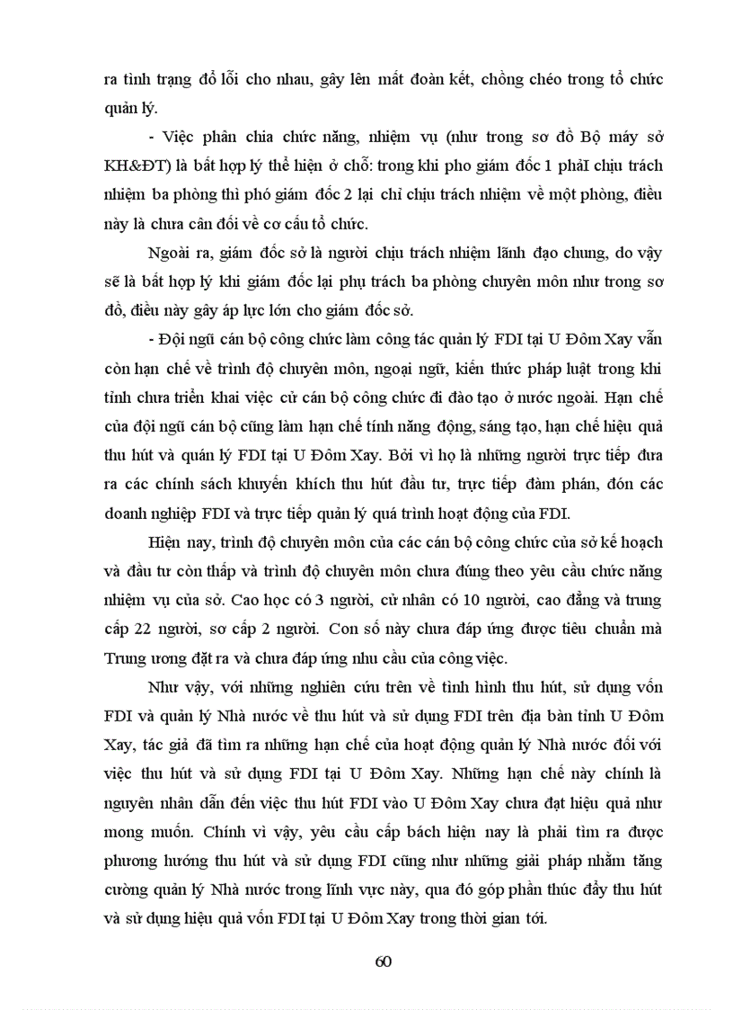 image for page Quản lý nhà nước về đầu tư trực tiếp nước ngoài tại tỉnh U Đôm Xay Cộng hoà dân chủ nhân dân Lào