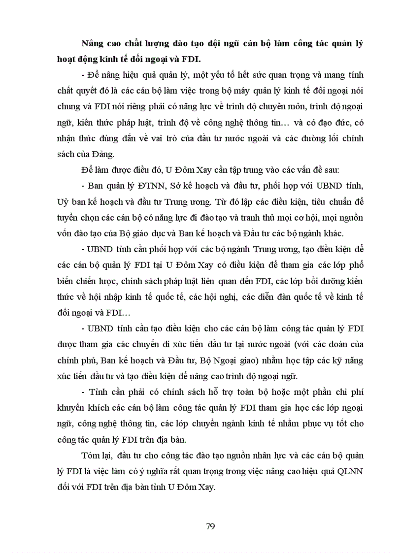 image for page Quản lý nhà nước về đầu tư trực tiếp nước ngoài tại tỉnh U Đôm Xay Cộng hoà dân chủ nhân dân Lào
