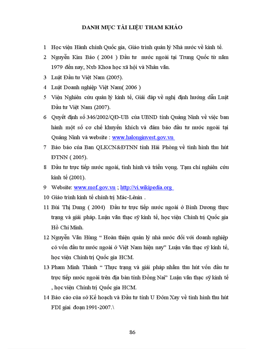 image for page Quản lý nhà nước về đầu tư trực tiếp nước ngoài tại tỉnh U Đôm Xay Cộng hoà dân chủ nhân dân Lào