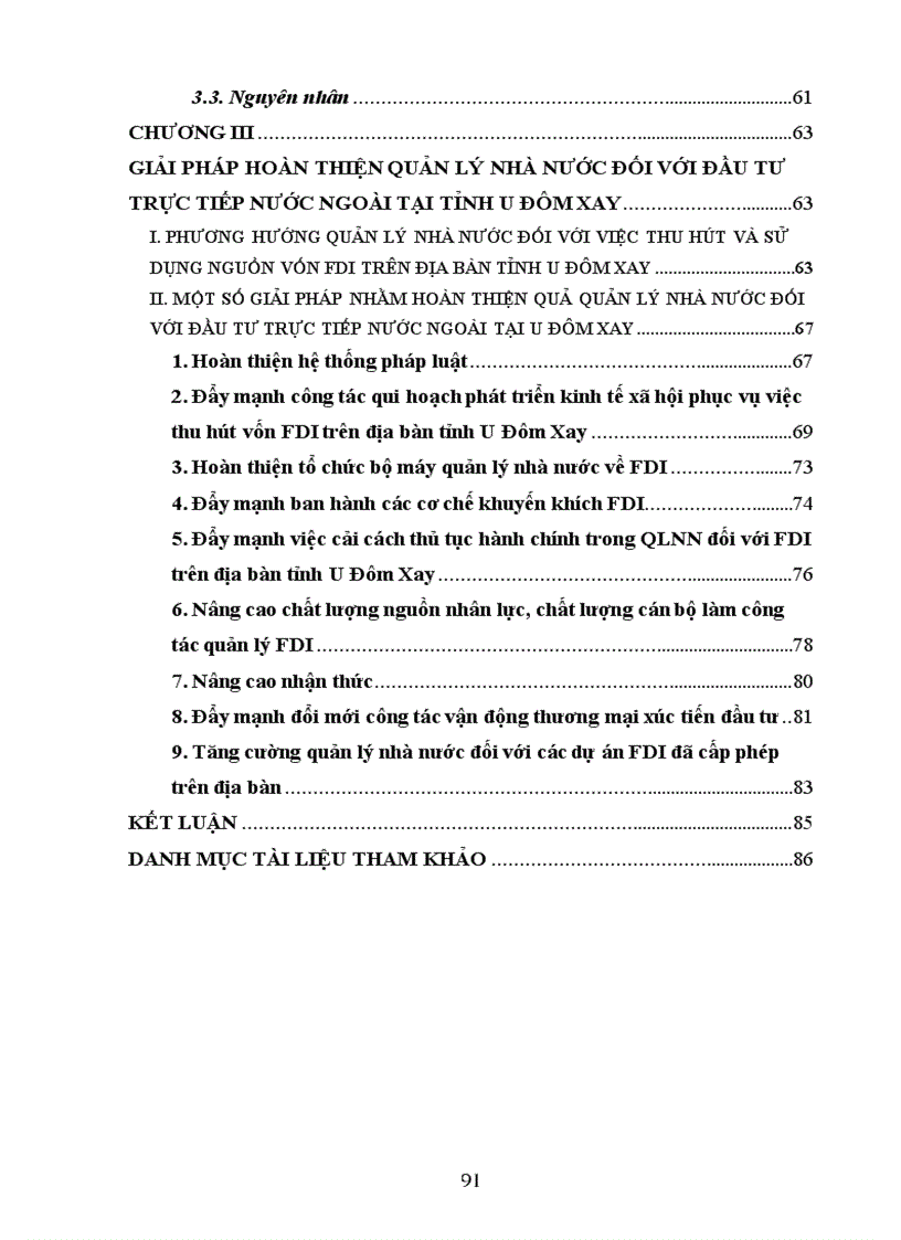 image for page Quản lý nhà nước về đầu tư trực tiếp nước ngoài tại tỉnh U Đôm Xay Cộng hoà dân chủ nhân dân Lào