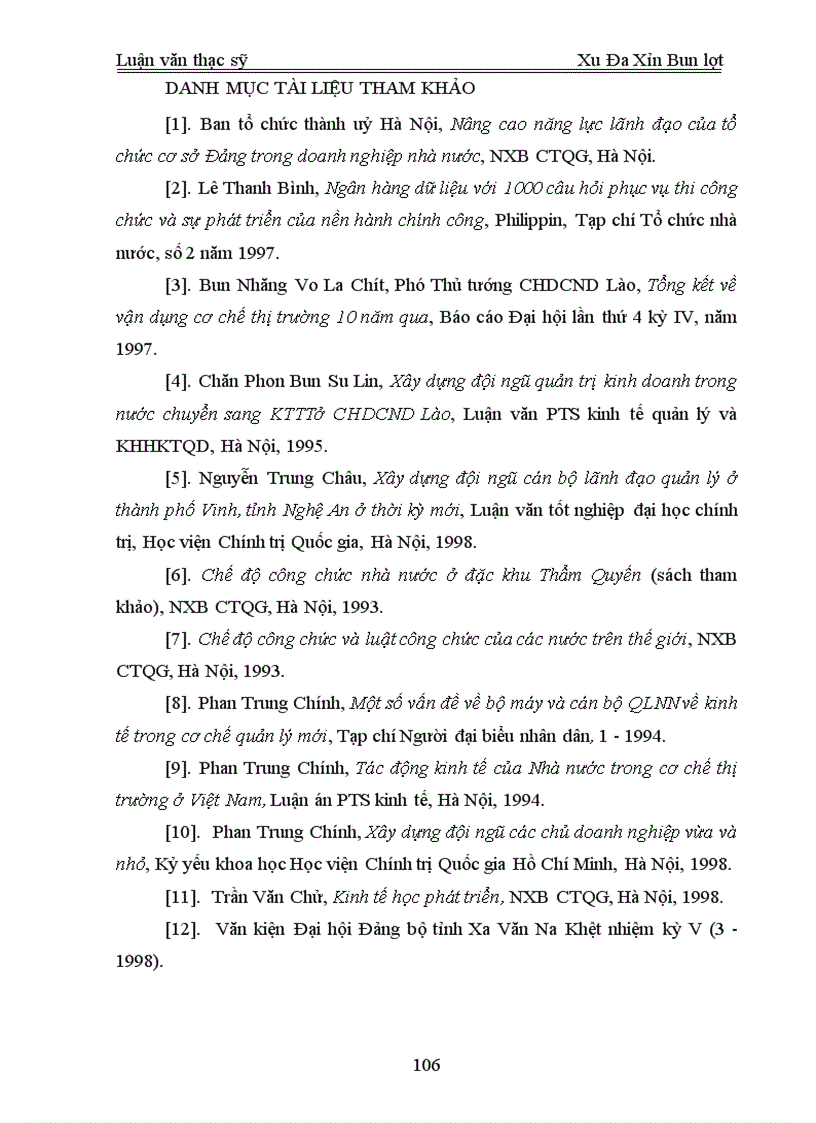 image for page Xây dựng đội ngũ cán bộ công chức quản lý nhà nước về kinh tế ở tỉnh xa văn na khệt của nước cộng hoà dân chủ nhân dân lào