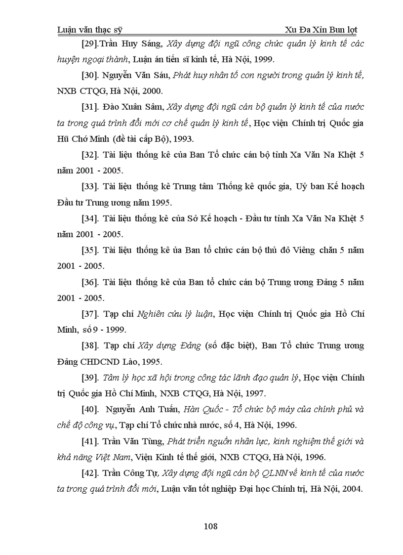 image for page Xây dựng đội ngũ cán bộ công chức quản lý nhà nước về kinh tế ở tỉnh xa văn na khệt của nước cộng hoà dân chủ nhân dân lào