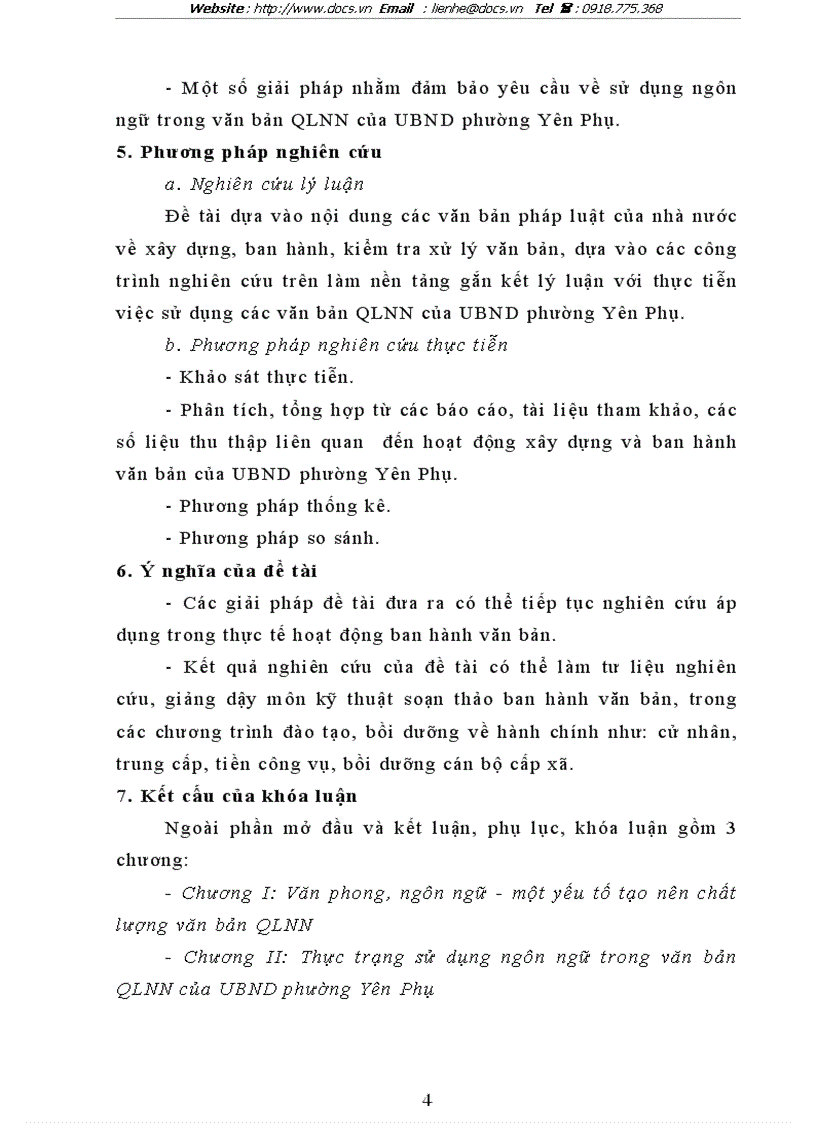 image for page Văn phong và ngôn ngữ văn bản quản lý nhà nước của Uỷ ban nhân dân phường Yên Phụ