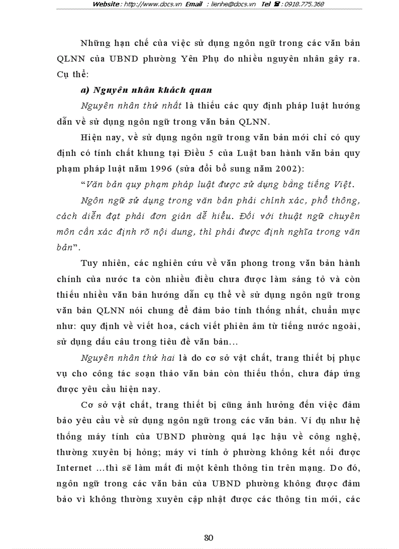 image for page Văn phong và ngôn ngữ văn bản quản lý nhà nước của Uỷ ban nhân dân phường Yên Phụ