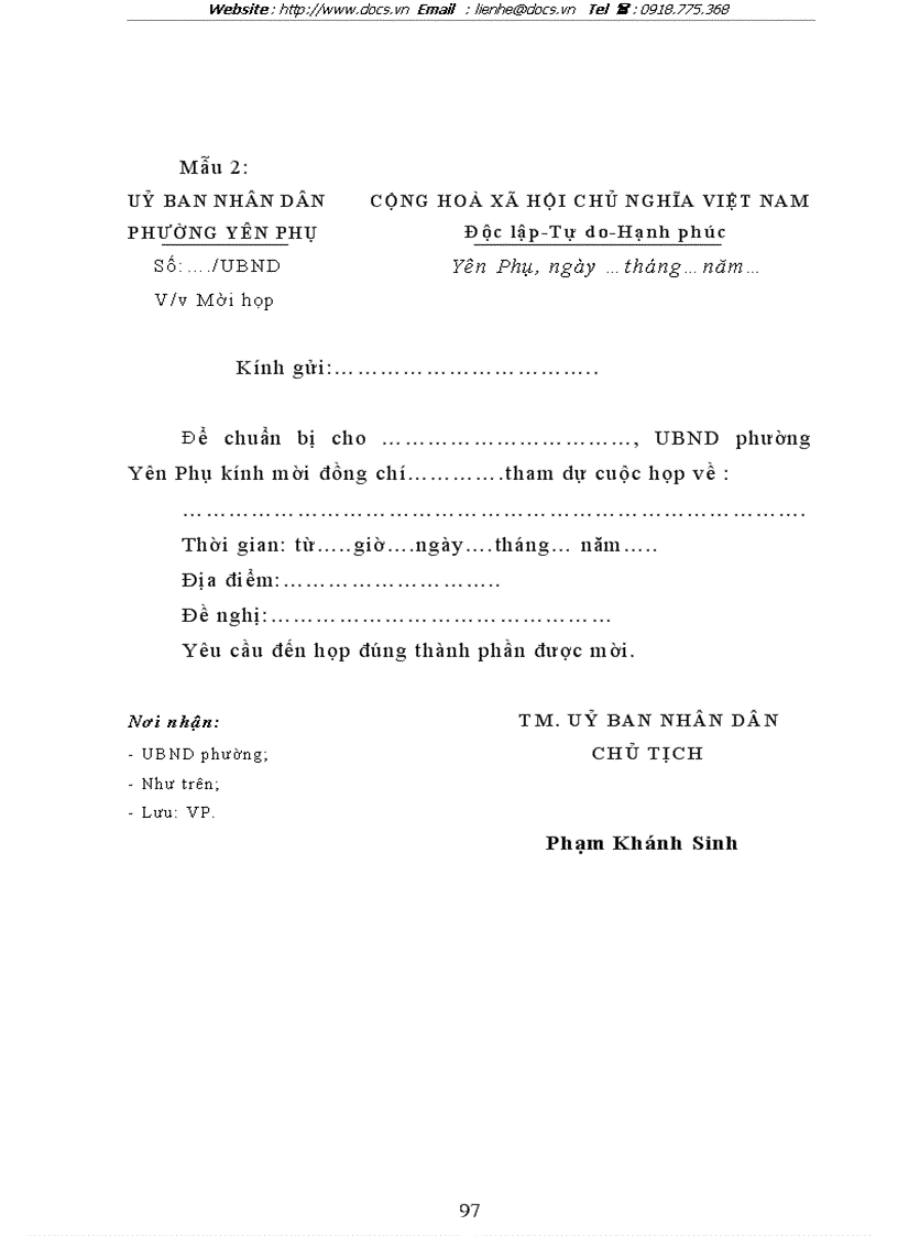 image for page Văn phong và ngôn ngữ văn bản quản lý nhà nước của Uỷ ban nhân dân phường Yên Phụ