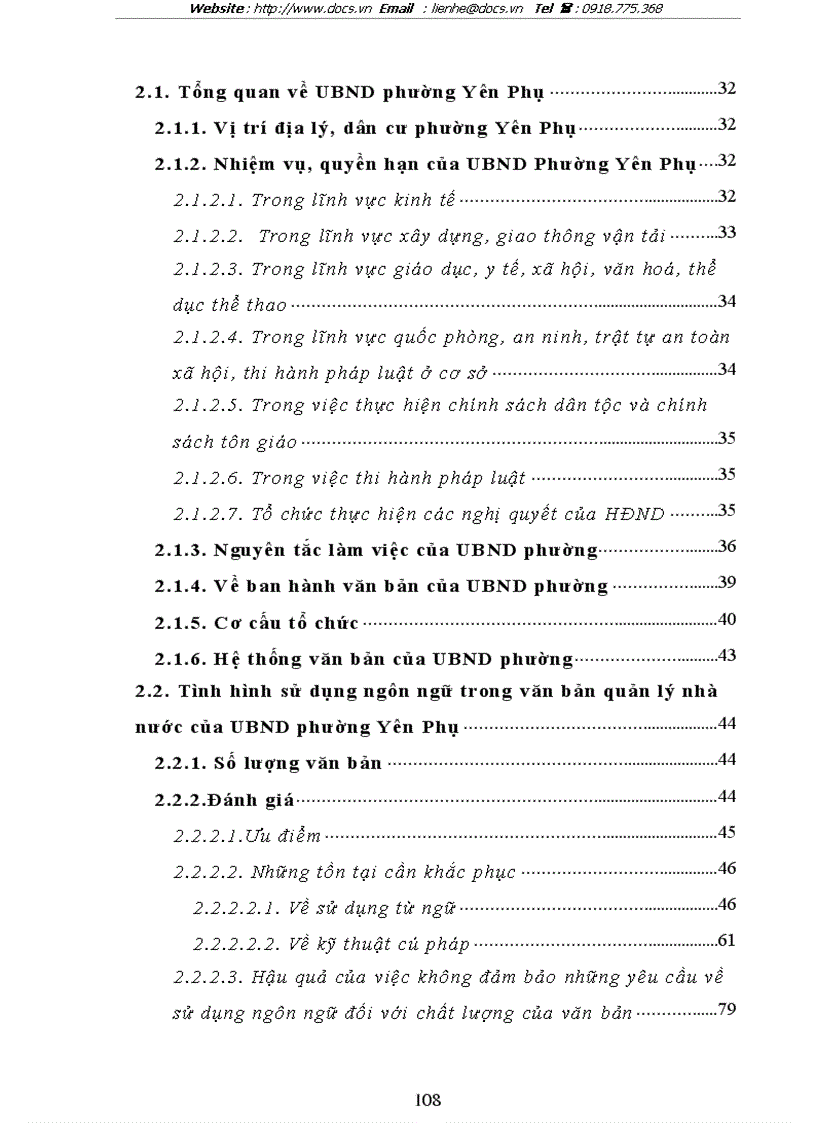 image for page Văn phong và ngôn ngữ văn bản quản lý nhà nước của Uỷ ban nhân dân phường Yên Phụ