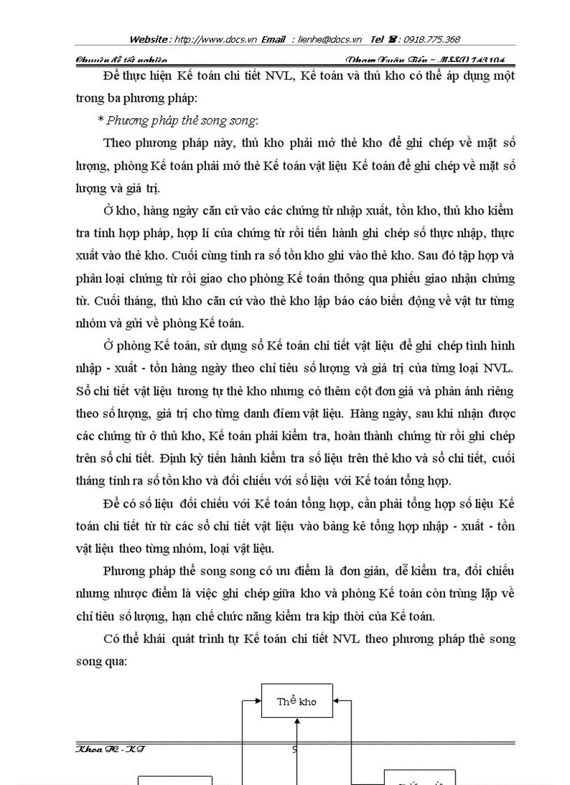 image for page Tổ chức hạch toán kế toán về nguyên vật liệu tại công ty Dược liệu TW I